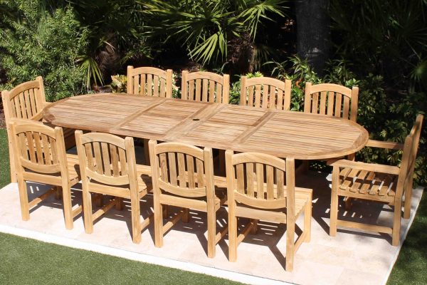 120in Oval Table Java Oval Chairs Armchairs - top