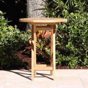 24in Folding Bistro Table Front