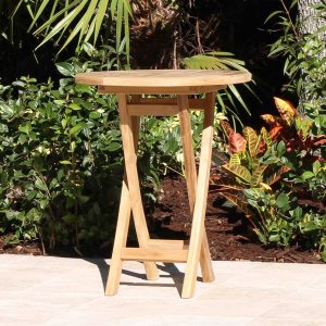 24in Folding Bistro Table Side