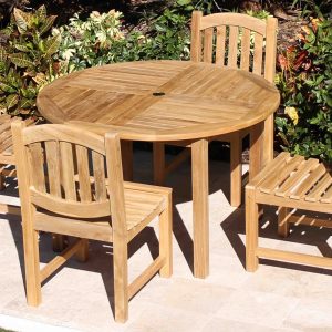 48in Round Table & Java Oval Chairs - Top2
