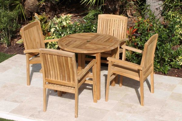 36in Round Table & Pacific Armchairs - Top