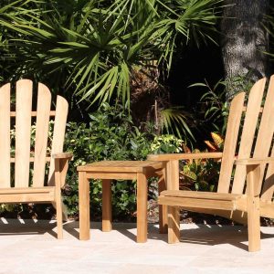 Adirondacks & 18in Side table Set side
