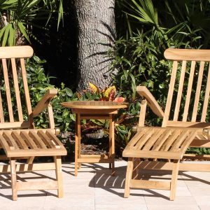 Steamers & Round Side Table Set - front Steamers & Round Side Table Set - front