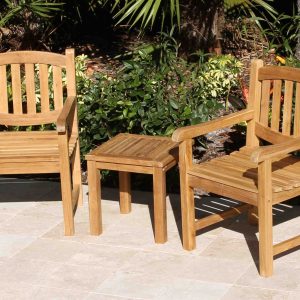 Java Oval Armchairs and Coffee Table #3