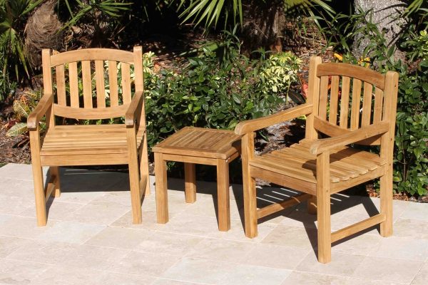 Java Oval Armchairs and Coffee Table #3