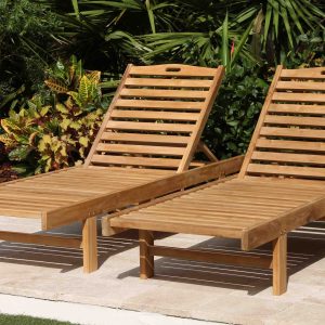 2 x Classic Loungers - side