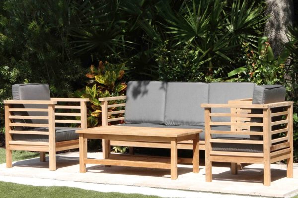 Charleston 5 Seat Slate - side