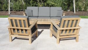 Coronado 5 seat set Slate cushion front 2