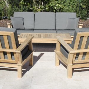 Coronado 5 seat set Slate cushion front 2