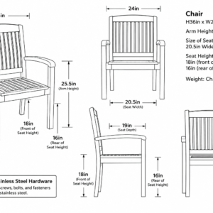 Pacific Armchair Dimensions