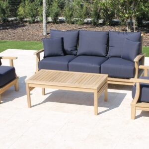 Teak Classic Sofa Lounge Set - 5 Seat including Full Cushions
