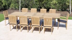 120in Rectangular Extending Table with Pacific Chair 3
