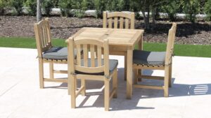 36in Square Table with Java Oval Chair 3