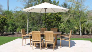 67in Rectangular Extending Table with Pacific Chair 5