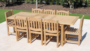 95in Rectangular Double Extension Table with Java Oval