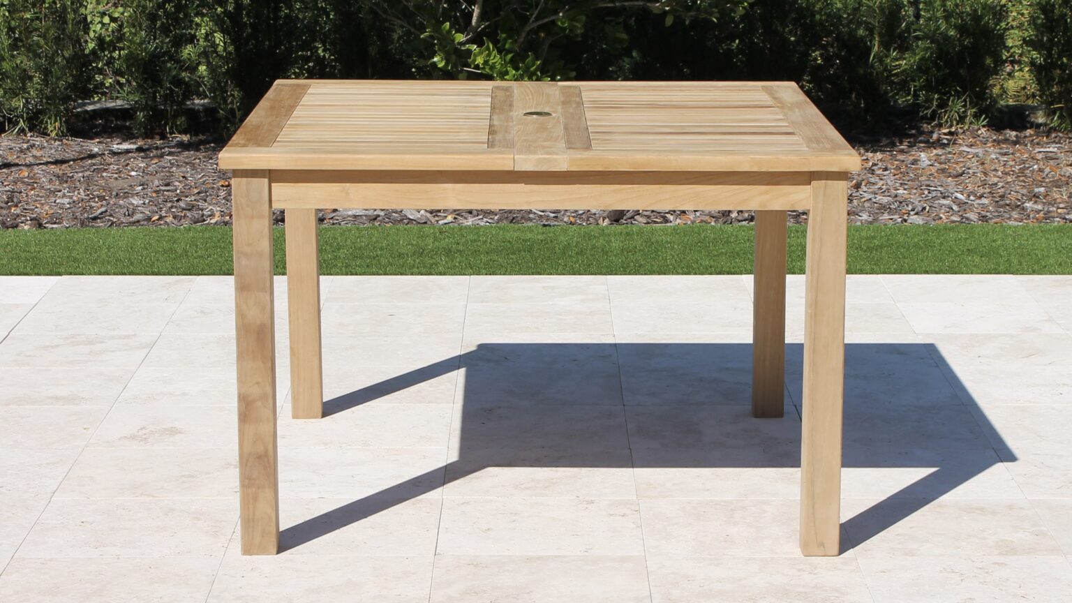 71in Square Extending Table – Oceanic Teak Furniture