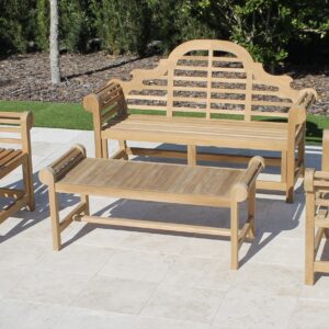 Marlborough Set - 65in Marlborough Bench + Marlborough Coffee Table + Marlborough Chair 2 (60in Marlborough Bench)