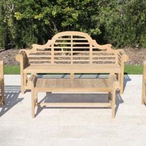 Marlborough Set - 77in Marlborough Bench + Marlborough Coffee Table + Marlborough Chair 1 (72in Marlborough Bench)