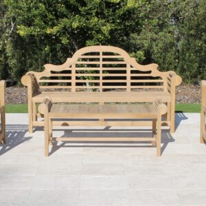 Marlborough Set - 77in Marlborough Bench + Marlborough Coffee Table + Marlborough Chair (72in Marlborough Bench)