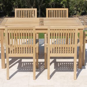 60in Rectangular Table with Hampton Armchair 1