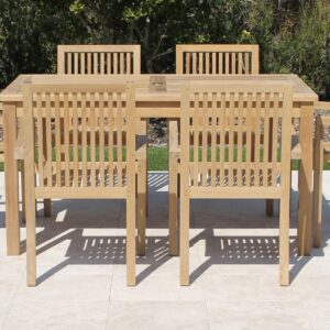 60in Rectangular Table with Hampton Armchair