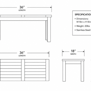 36in Coffee Table dimensions