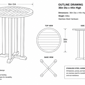 36in Round Bar Dimensions