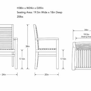 Atlantic Armchair Dimensions