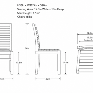 Atlantic Chair Dimensions