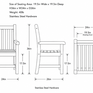 Java Armchair Dimensions