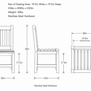 Java Chair Dimensions