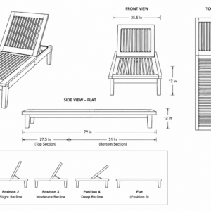 Pacific Lounger Dimensions