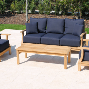 Teak Classic Sofa Lounge Set - 5 Seat including Full Cushions