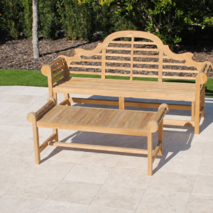 Teak Marlborough Bench & Coffee Table Sets